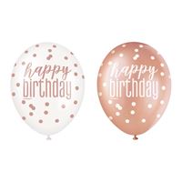 GLITZ RS GLD HBD LATEX 6CT