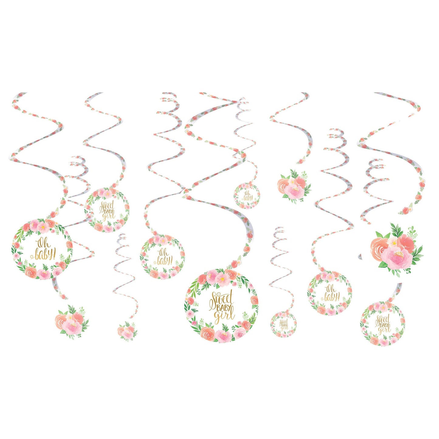 FLORAL BABY SWIRL DECOR