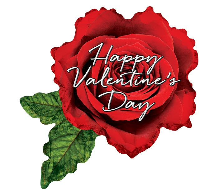 HVD RED ROSE 36" MYLAR