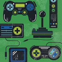 GAMER BDAY LUNCH NAPKINS 16CT