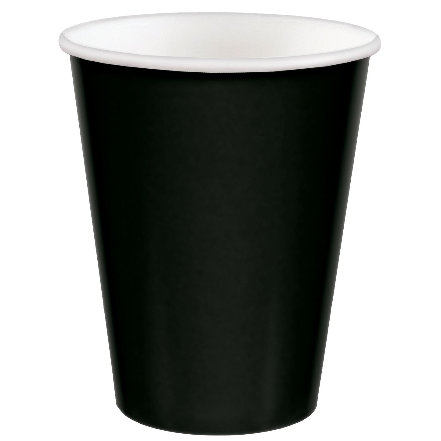 9OZ PAPER CUPS JET BLACK