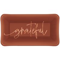 ELEGANT TG 9X5' APP PLATE 8CT