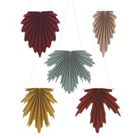 ELEGANT TG PPR FAN LEAF DECOR 5CT