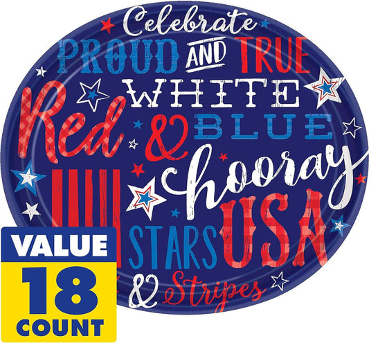 PROUD & TRUE 12" OVAL PLATES