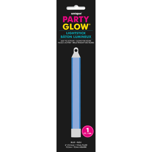 6 IN GLOWSTICK BLUE