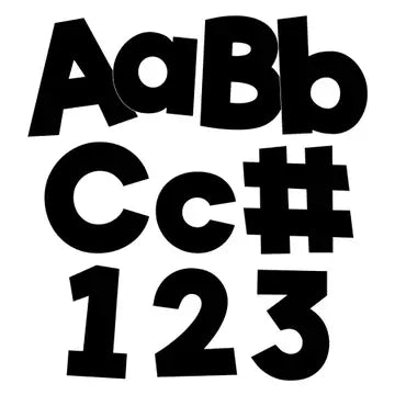 BLACK COMBO BULLETIN BOARD LETTERS 219PC