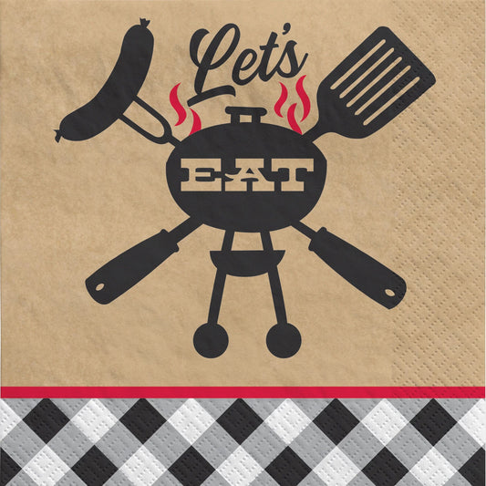 BLK GINGHAM BBQ LN