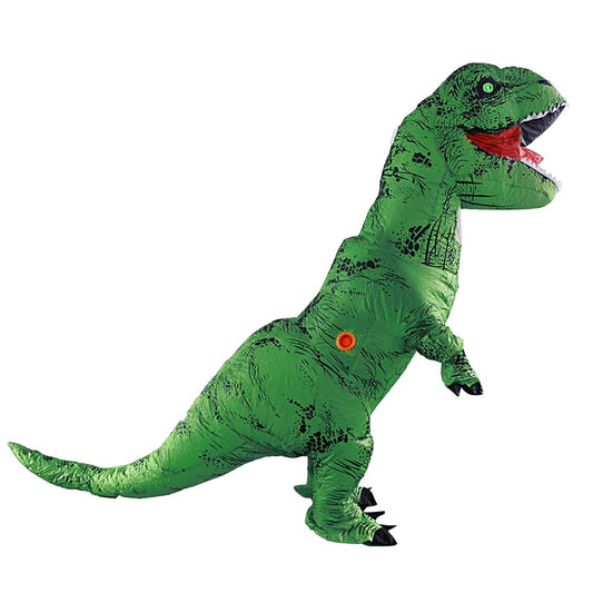 INFLATABLE GREEN T-REX CHILD STD COSTUME