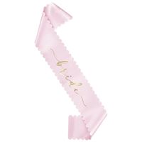 BRIDE SCALLOPED SASH PINK