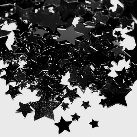 BLACK STAR CONFETTI