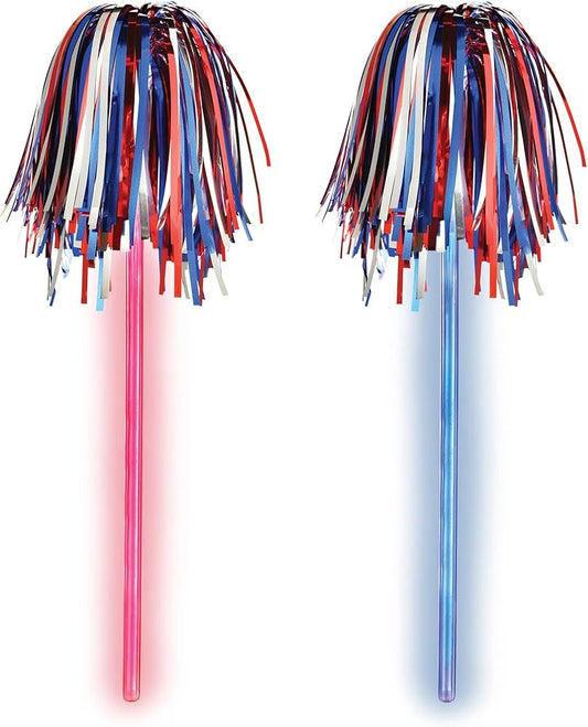 PATRIOTIC GLOW POM POM 3CT
