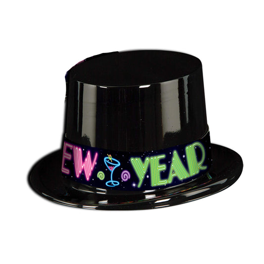 HNY NEON RIM TOP HAT