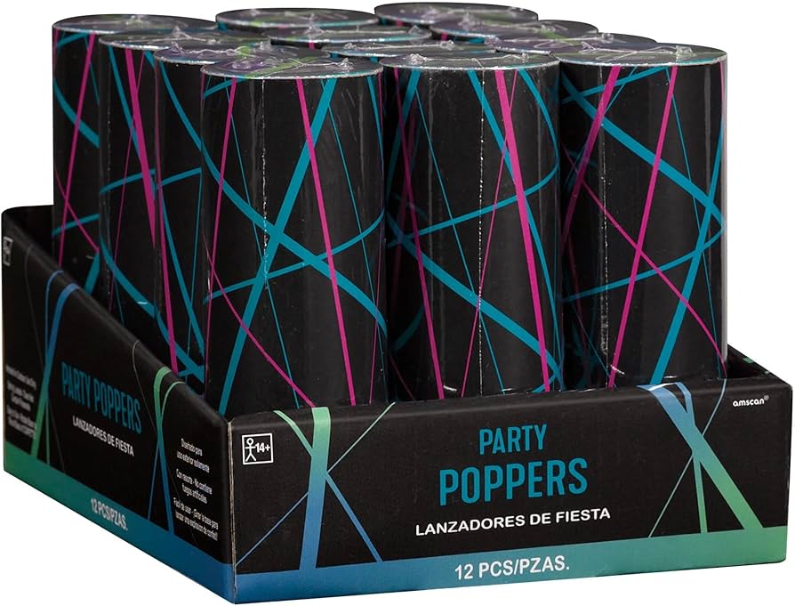 FINALLY 21 CONFETTI POPPERS