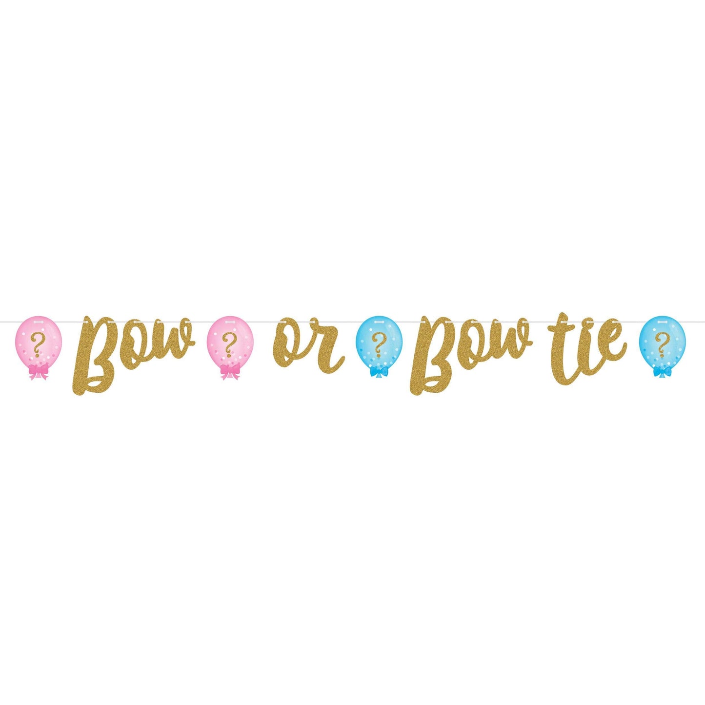 SHAPED RIBBON BNR GENDER REVEAL