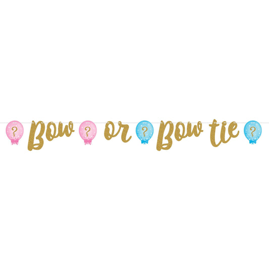 SHAPED RIBBON BNR GENDER REVEAL