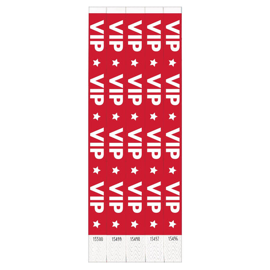 RED VIP WRISTBANDS 500CT