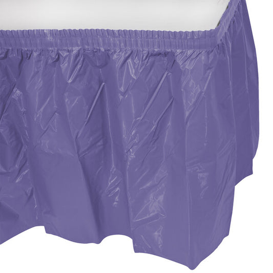 PURPLE 14' PL TABLESKIRT