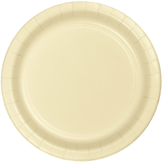 IVORY 7" PAPER PLATES
