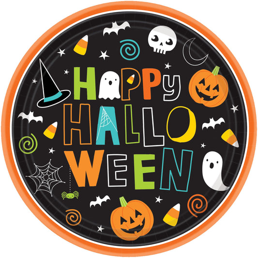 HALLO-WEEN FRIENDS 9" BPP PLATE