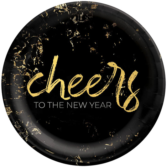 CHEERS FOR THE NEW YEAR 6.75" PPR PLATE 20CT