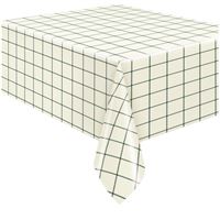 GRN GINGHAM FLANNEL BACK TABLE COVER
