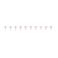 GLITZ ROSE GOLD PL FLAG BANNER 16