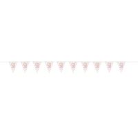 GLITZ ROSE GOLD PL FLAG BANNER 50
