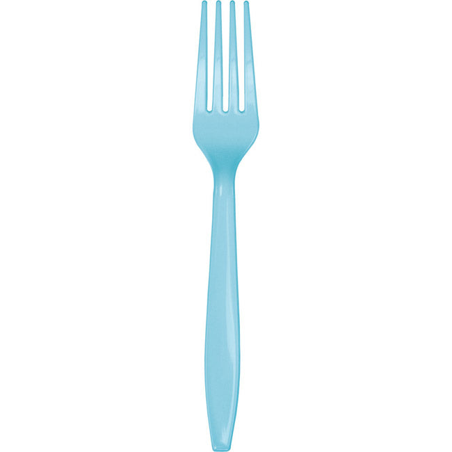 PASTEL BLUE FORKS 24CT
