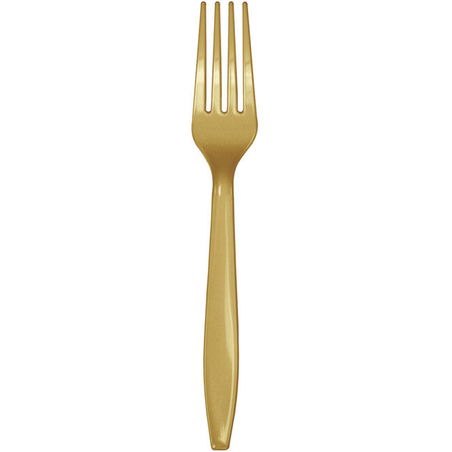GLITTERING GOLD FORKS 24CT