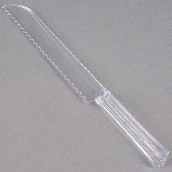 11.5" CLEAR PLASTIC BREAD KNIFE
