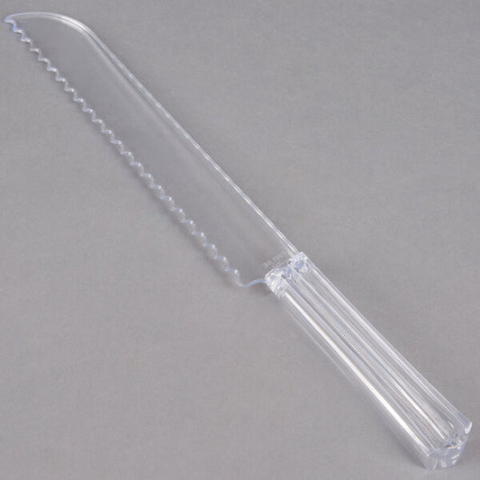 11.5" CLEAR PLASTIC BREAD KNIFE