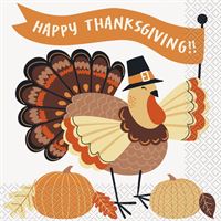 TURKEY DAY LUNCH NAPKINS 16CT
