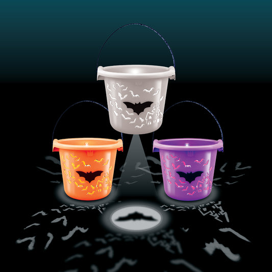 HALLOWEEN LED PROJECTION BUCKET WITCH