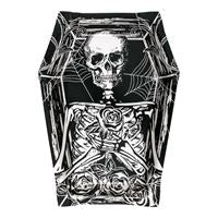 SKETCHY SKULL 8" TOMBSTONE PLATE 8CT