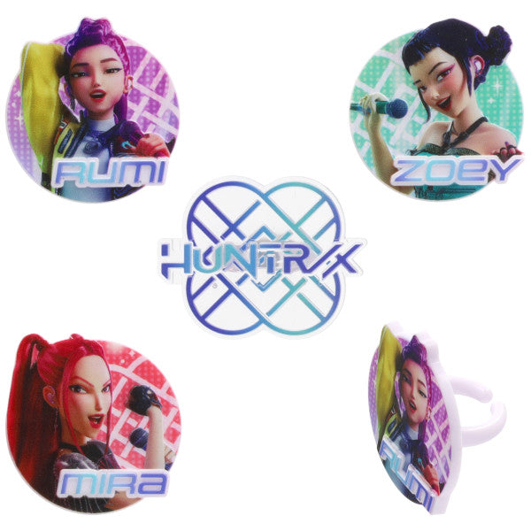 KPOP DEMON HUNTERS CUPCAKE RINGS 12CT