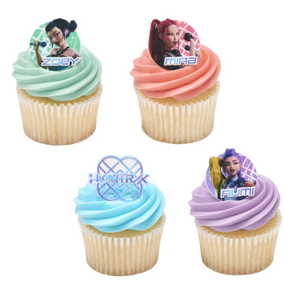 KPOP DEMON HUNTERS CUPCAKE RINGS 12CT