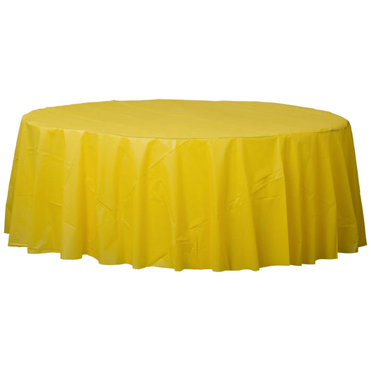 ROUND PLASTIC TC YELLOW SUNSHINE