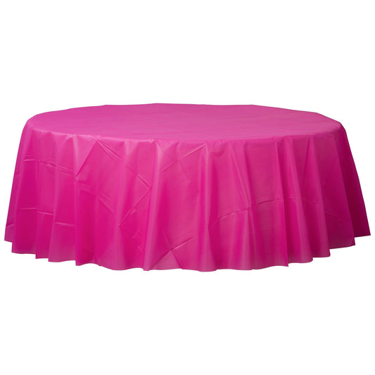 ROUND PLASTIC TC BRIGHT PINK
