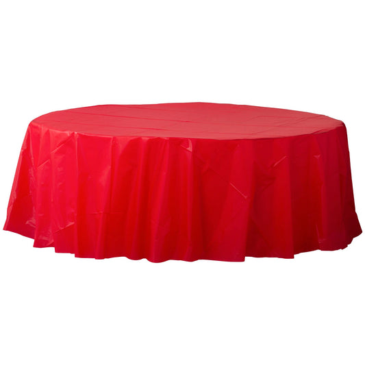 ROUND PLASTIC TC APPLE RED