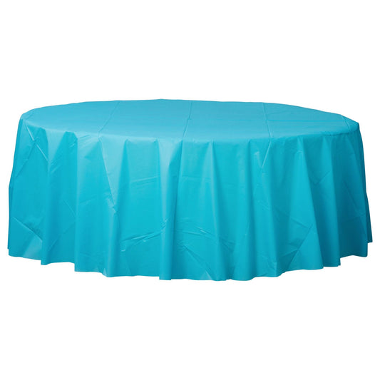 ROUND PLASTIC TC CARIB BLUE