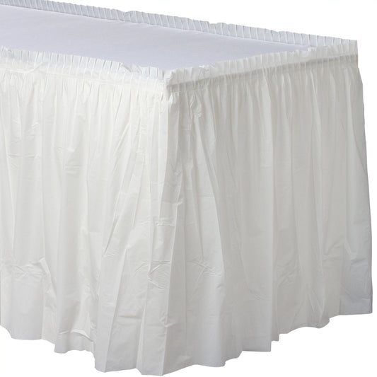 FROSTY WHITE PL TABLESKIRT