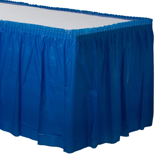 PLASTIC TABLE SKIRT - BR ROYAL B