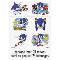 SONIC TATTOOS 24CT