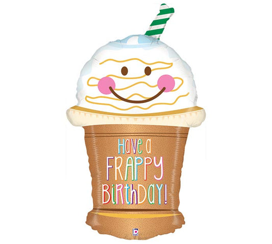 FRAPPY BIRTHDAY 32" MYLAR