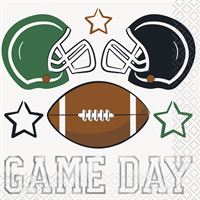 GAME FACE BEVERAGE NAPKIN 16CT