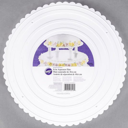 WILTON DP 16" ROUND SCALLOPED SEP PLATE