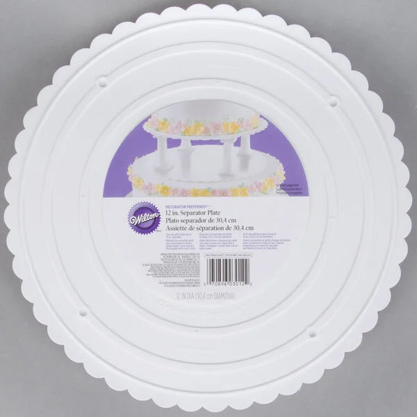 12" SCALLOPED EDGE SEP PLATE