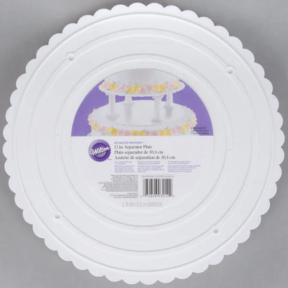 12" SCALLOPED EDGE SEP PLATE