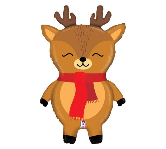 29" HOLIDAY REINDEER MYLAR