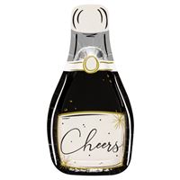 CHAMPAGNE BOTTLE 10.25" PPR PLATE